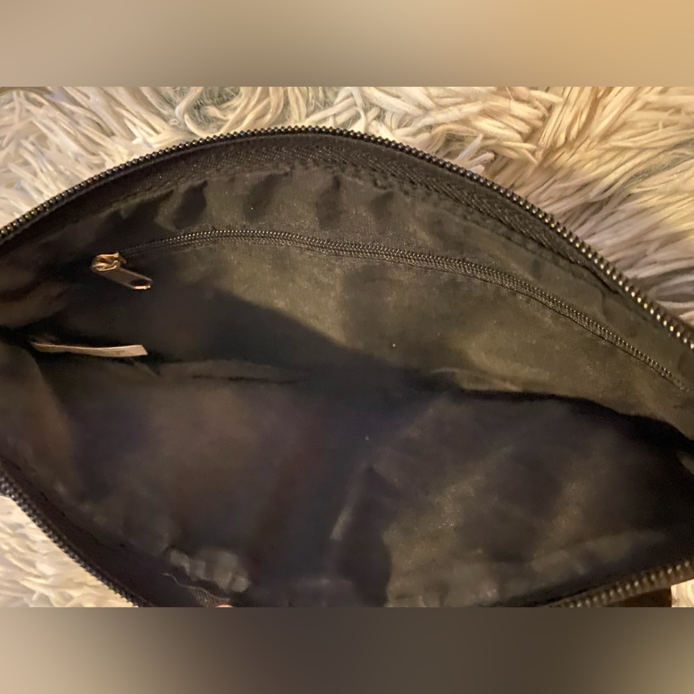 Black Wristlet with Rhinestones & Ruffles - Picture 4 of 5
